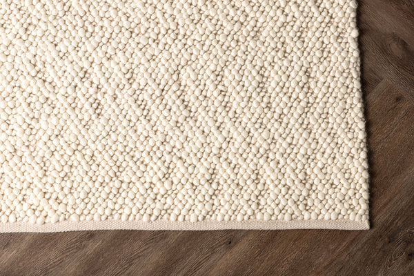 Rectangular Rug JAJRU Wool 230x160 White