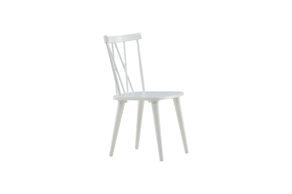 Matstolar MARIETTE Gummi trä 86x53.5x50cm Vit-2st
