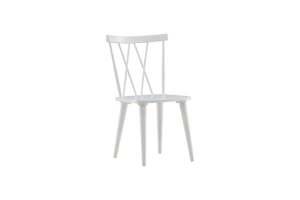 Matstolar MARIETTE Gummi trä 86x53.5x50cm Vit-2st
