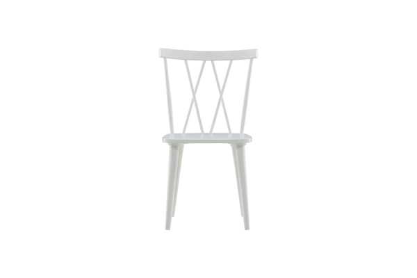 Matstolar MARIETTE Gummi trä 86x53.5x50cm Vit-2st