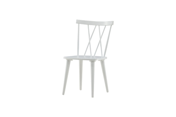 Matstolar MARIETTE Gummi trä 86x53.5x50cm Vit-2st