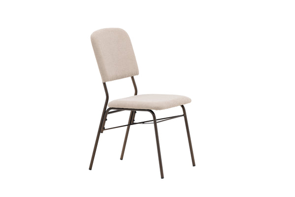 Matstolar SEDA Sammet 94x48.5x56cm Beige-2st