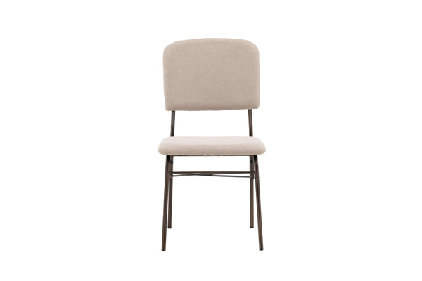 Matstolar SEDA Sammet 94x48.5x56cm Beige-2st