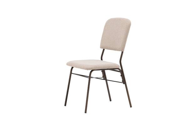Matstolar SEDA Sammet 94x48.5x56cm Beige-2st