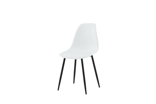 Matstolar POLAR Plast 81x45.5x58cm Vit-2st