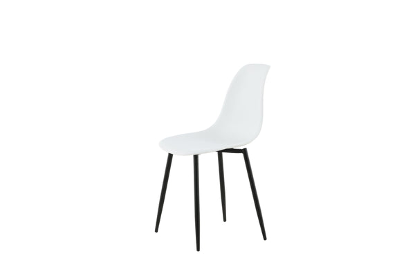 Matstolar POLAR Plast 81x45.5x58cm Vit-2st