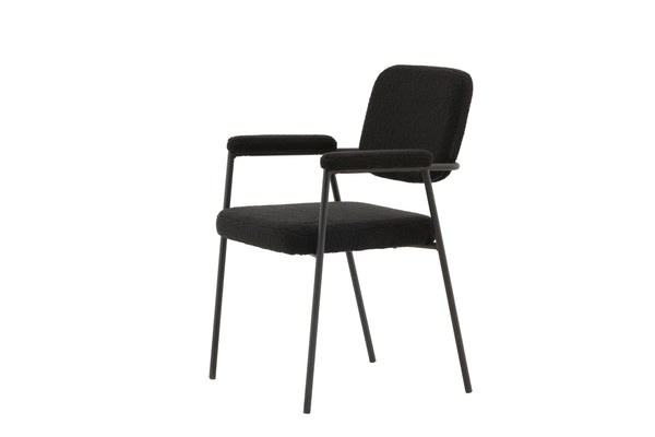 Matstolar YESTERDAY Sammet 90x58x61cm Svart-2st