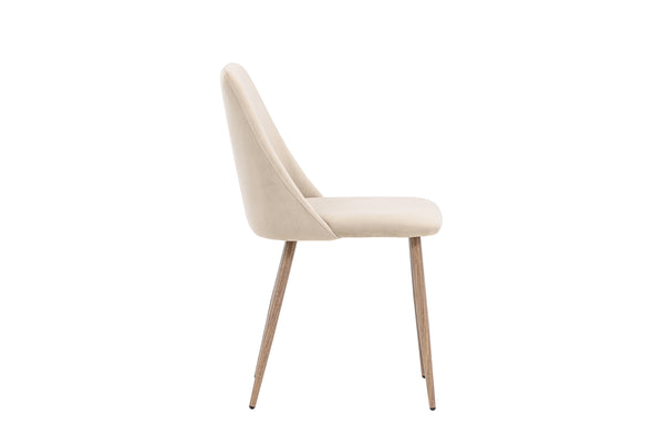 Matstolar NIGHT Sammet 87x49x56cm Brun-2st
