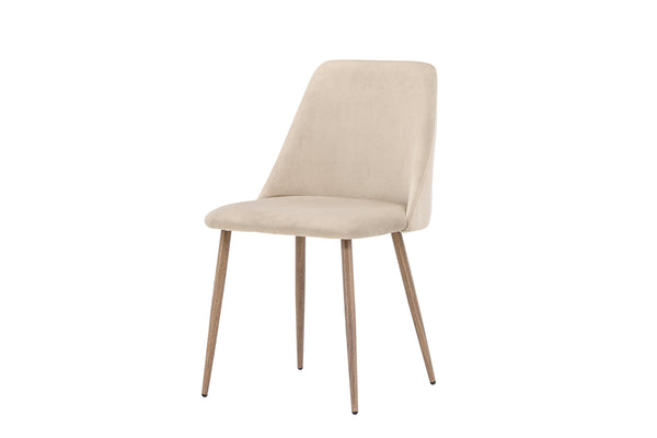 Matstolar NIGHT Sammet 87x49x56cm Brun-2st