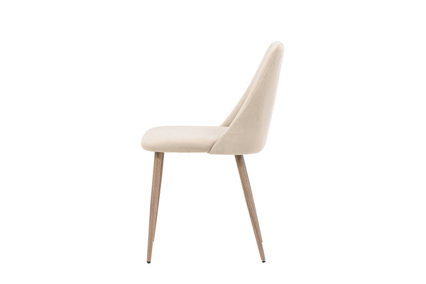 Matstolar NIGHT Sammet 87x49x56cm Brun-2st