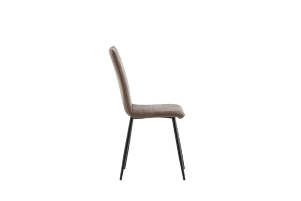 Matstolar WINDU Mikrofiber 94x43x49cm Brun-2st
