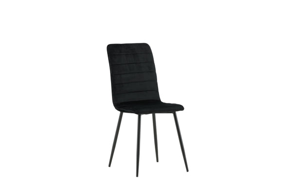 Matstolar WINDU Sammet 94x43x49cm Svart-2st