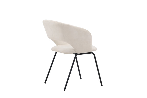 Esszimmerstühle DAY Leinen 86x66x66cm Cremeweiß-2St