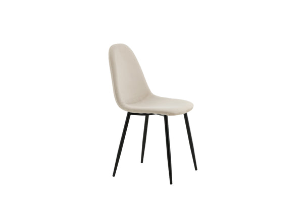 Matstolar POLAR Sammet 88x44x53cm Beige-2st