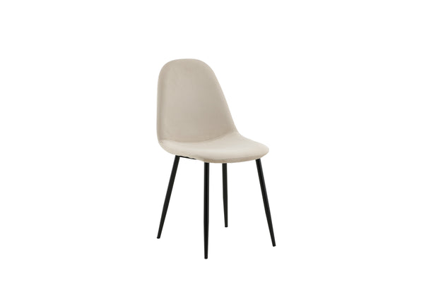 Matstolar POLAR Sammet 88x44x53cm Beige-2st