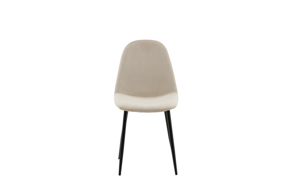 Matstolar POLAR Sammet 88x44x53cm Beige-2st