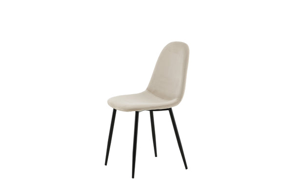 Matstolar POLAR Sammet 88x44x53cm Beige-2st
