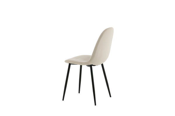 Matstolar POLAR Sammet 88x44x53cm Beige-2st