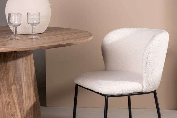 Matstolar EDINA Boucle 76x55x56cm Vit-2st
