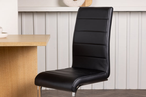 Matstolar TEMPO PU 102x44x48cm Svart-2st