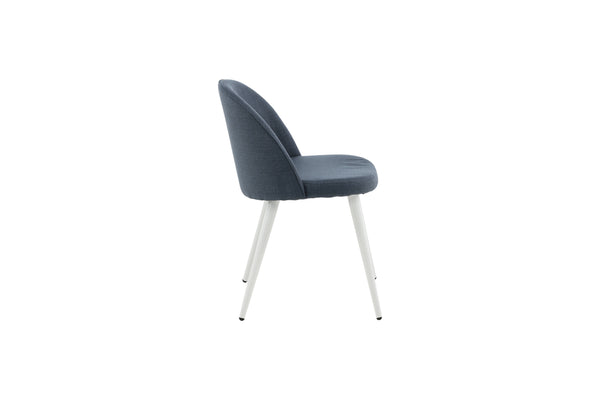 Matstolar VELVET Polyester 76.5x50x57cm Blå-2st