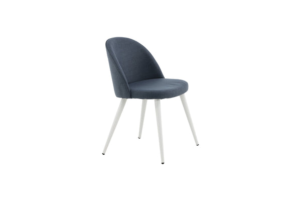 Matstolar VELVET Polyester 76.5x50x57cm Blå-2st