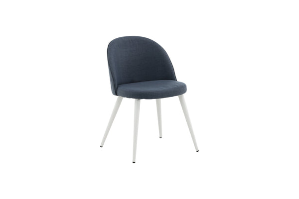 Matstolar VELVET Polyester 76.5x50x57cm Blå-2st