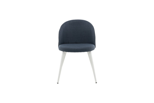 Matstolar VELVET Polyester 76.5x50x57cm Blå-2st