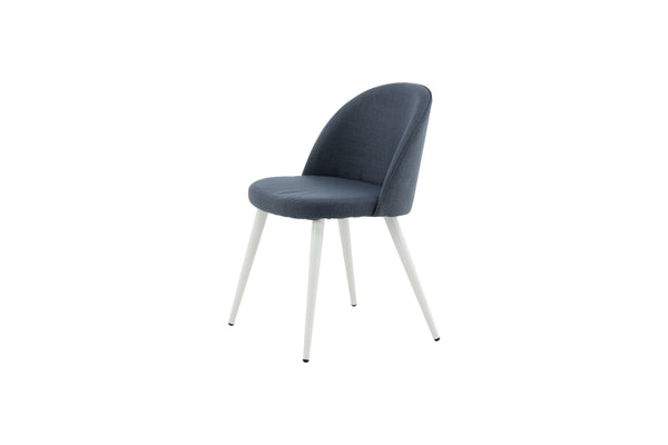 Matstolar VELVET Polyester 76.5x50x57cm Blå-2st