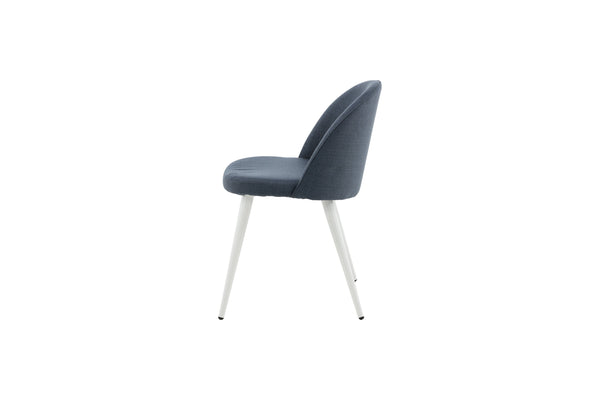 Matstolar VELVET Polyester 76.5x50x57cm Blå-2st