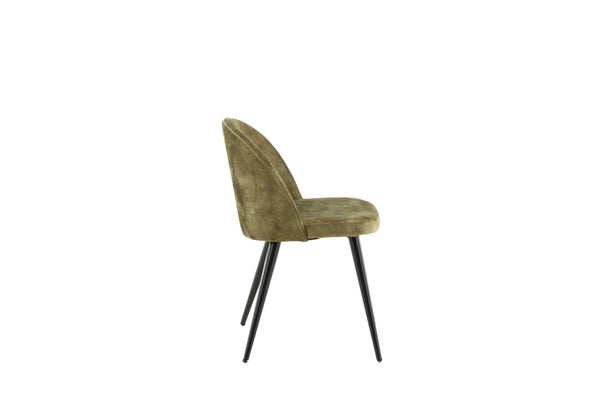 Matstolar VELVET Sammet 76.5x50x57cm Grön-2st