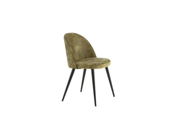 Matstolar VELVET Sammet 76.5x50x57cm Grön-2st