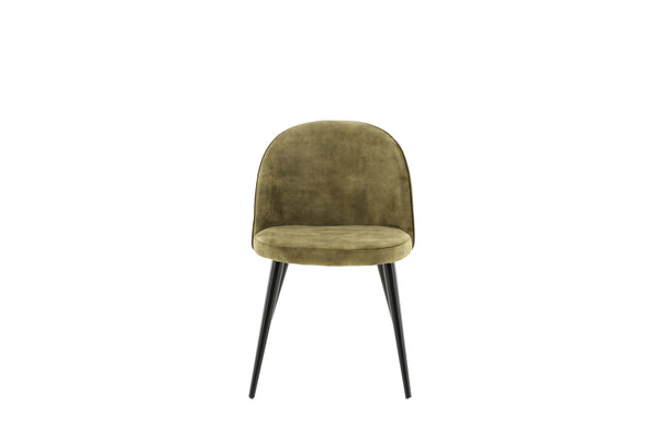 Matstolar VELVET Sammet 76.5x50x57cm Grön-2st