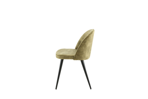 Matstolar VELVET Sammet 76.5x50x57cm Grön-2st