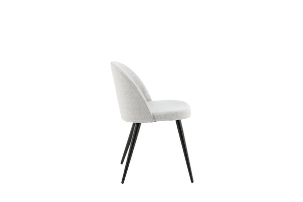 Matstolar VELVET Polyester 77x50x48cm Grå-2st