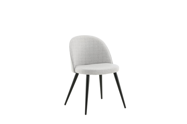 Matstolar VELVET Polyester 77x50x48cm Grå-2st