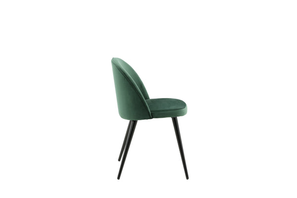 Matstolar VELVET Sammet 76.5x50x57cm Grön-2st