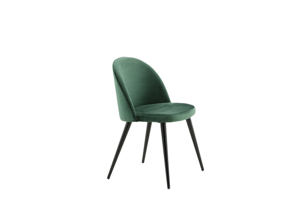 Matstolar VELVET Sammet 76.5x50x57cm Grön-2st