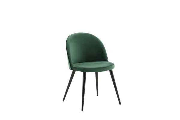 Matstolar VELVET Sammet 76.5x50x57cm Grön-2st