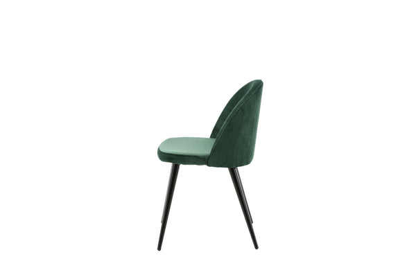 Matstolar VELVET Sammet 76.5x50x57cm Grön-2st