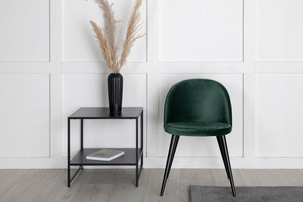 Matstolar VELVET Sammet 76.5x50x57cm Grön-2st