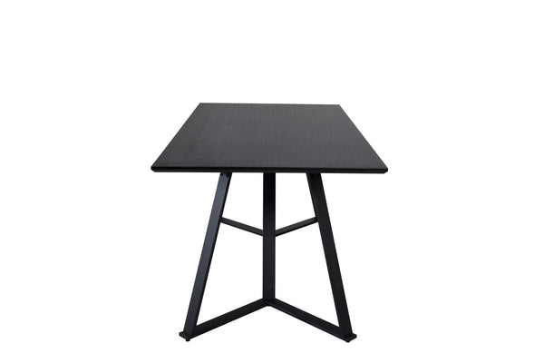 DINING TABLE MARINA MDF 90x180 cm-Black