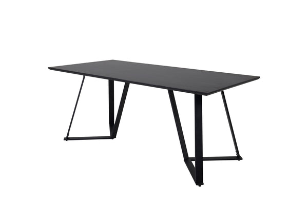 DINING TABLE MARINA MDF 90x180 cm-Black