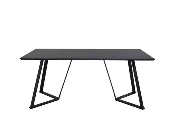 DINING TABLE MARINA MDF 90x180 cm-Black