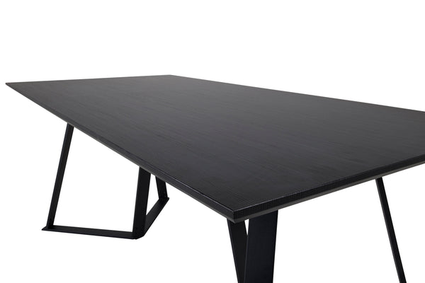 DINING TABLE MARINA MDF 90x180 cm-Black