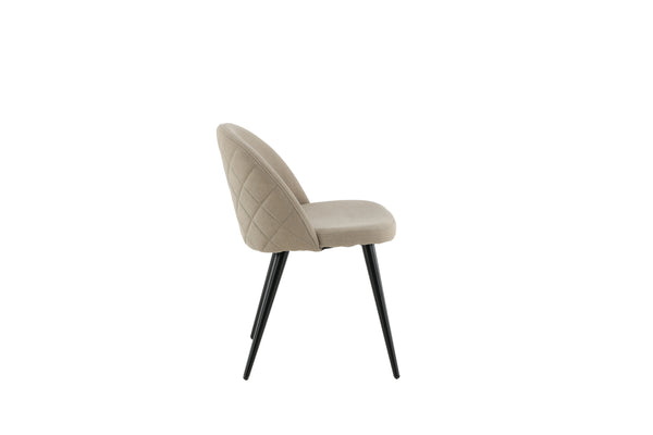 Matstolar VELVET Linen 76.5x50x57cm Beige-2st