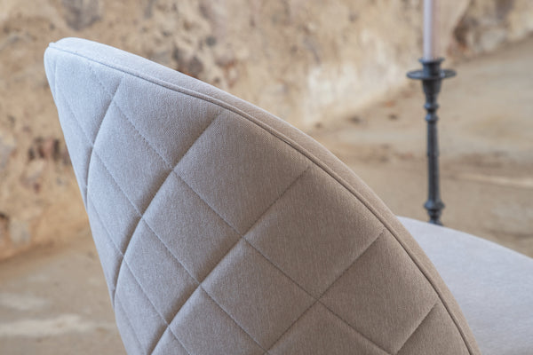 Matstolar VELVET Linen 76.5x50x57cm Beige-2st