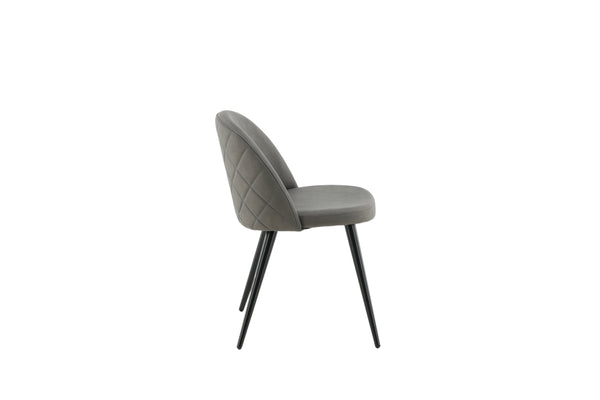 Matstolar VELVET Linen 76.5x50x57cm Grå-2st