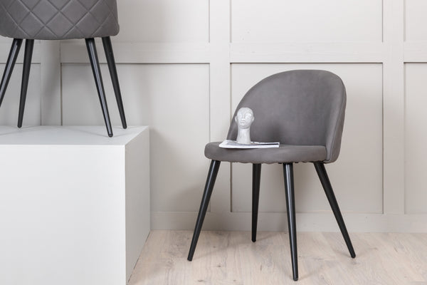 Matstolar VELVET Linen 76.5x50x57cm Grå-2st