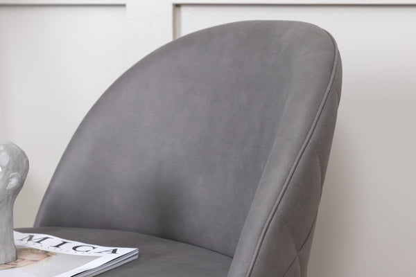 Matstolar VELVET Linen 76.5x50x57cm Grå-2st